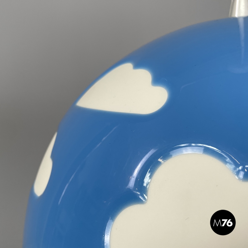 Lampadario azzurro Skojig di Henrik Preutz per Ikea, primi del 2000 ca.