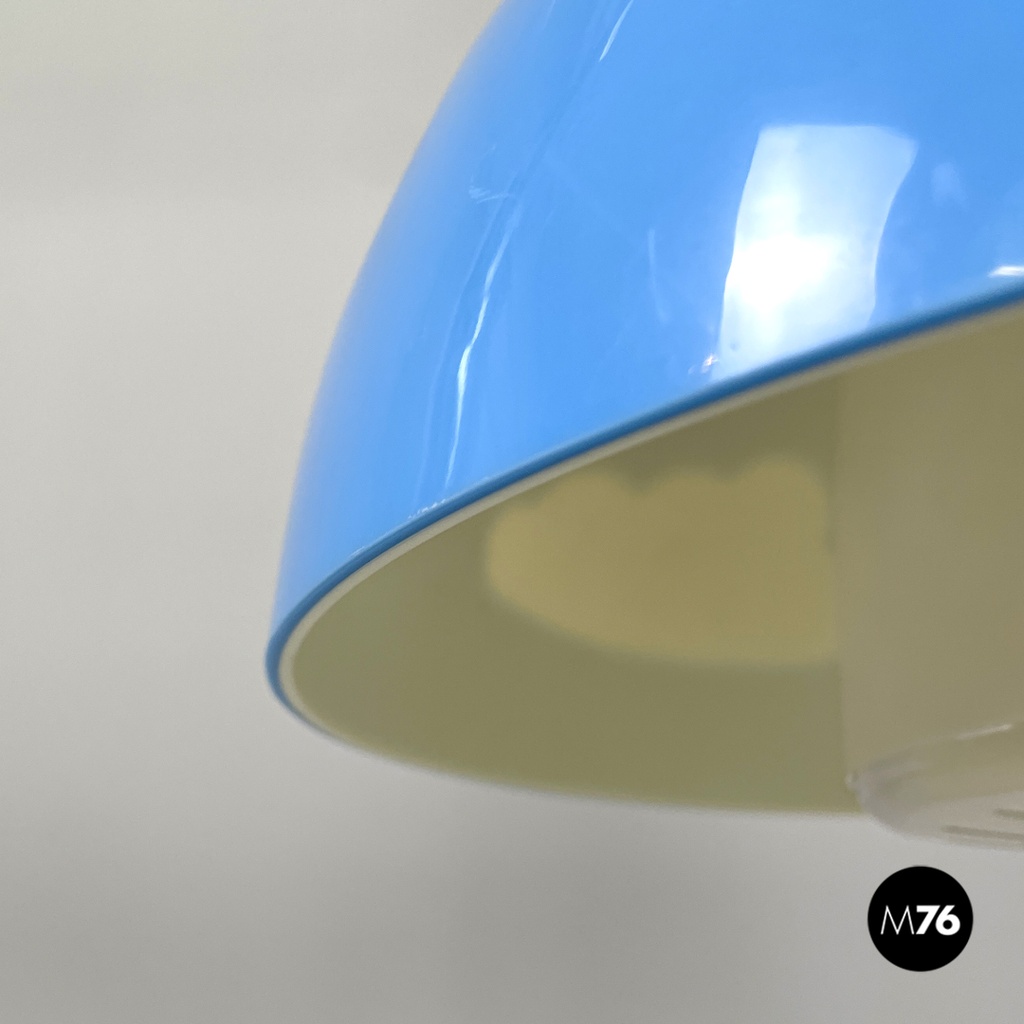 Lampadario azzurro Skojig di Henrik Preutz per Ikea, primi del 2000 ca.