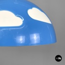 Lampadario azzurro Skojig di Henrik Preutz per Ikea, primi del 2000 ca.