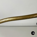 Lampada da tavolo in metallo verniciato nero e oro, 1970 ca.