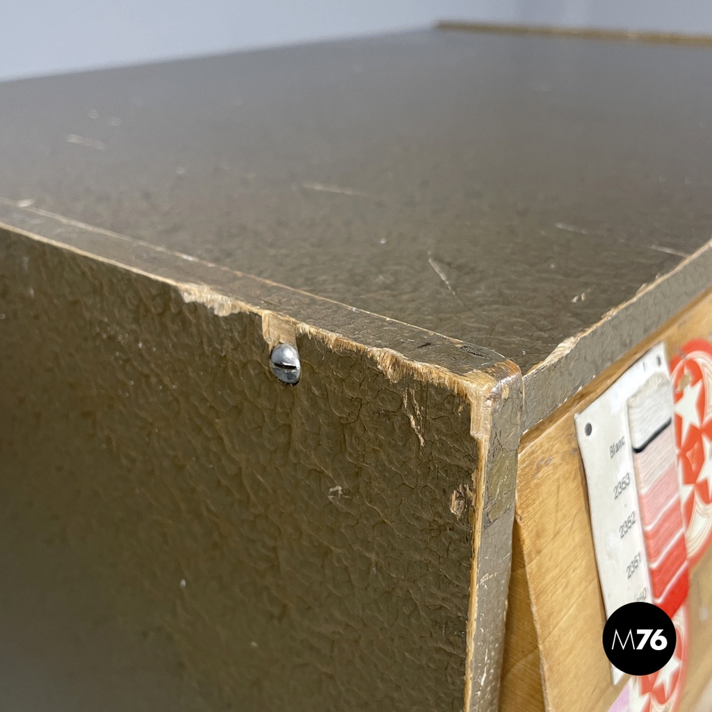 Italian mid-century modern wood chest of drawers by Cucirini Tre Stelle, 1960s