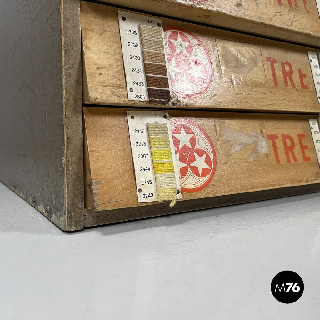 Italian mid-century modern wood chest of drawers by Cucirini Tre Stelle, 1960s