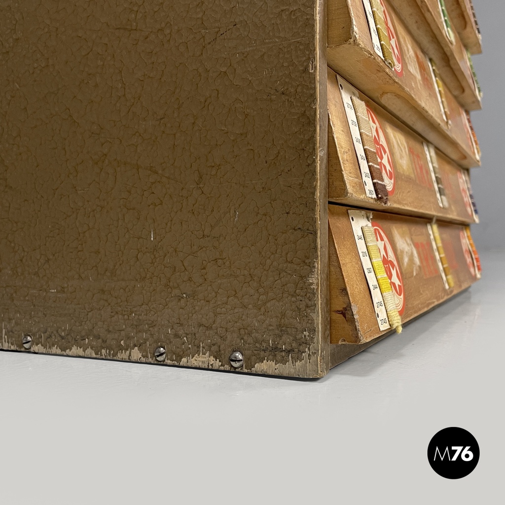 Italian mid-century modern wood chest of drawers by Cucirini Tre Stelle, 1960s