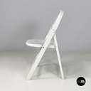 Italian mid-century modern grey wood folding chair Tric by Castiglioni, 1960s