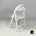Italian mid-century modern grey wood folding chair Tric by Castiglioni, 1960s