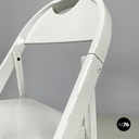 Italian mid-century modern grey wood folding chair Tric by Castiglioni, 1960s