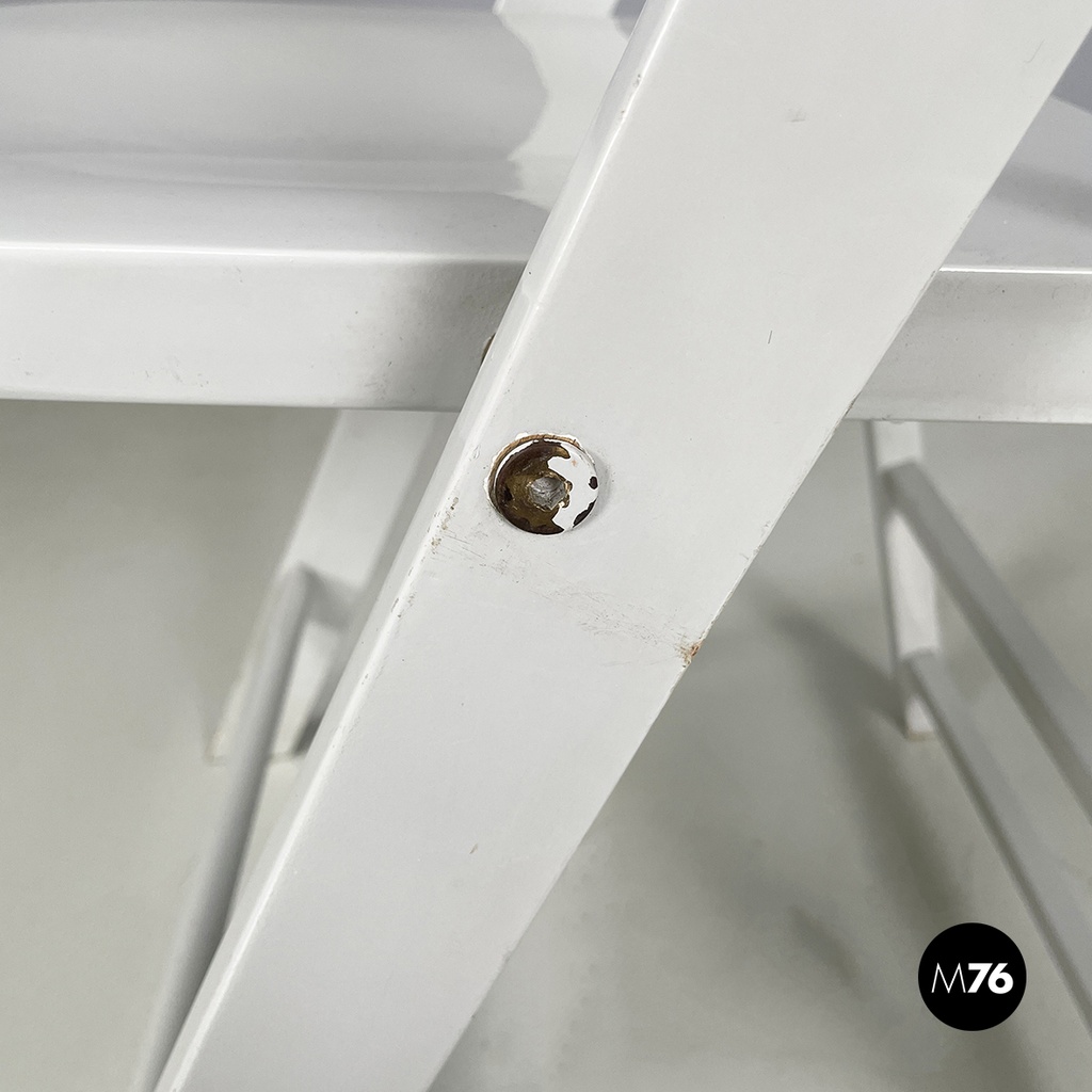 Italian mid-century modern grey wood folding chair Tric by Castiglioni, 1960s