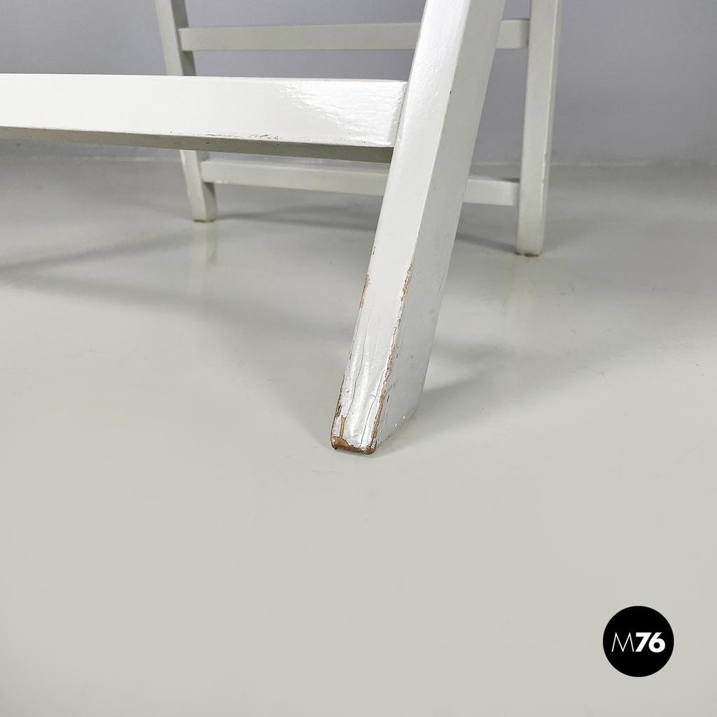 Italian mid-century modern grey wood folding chair Tric by Castiglioni, 1960s