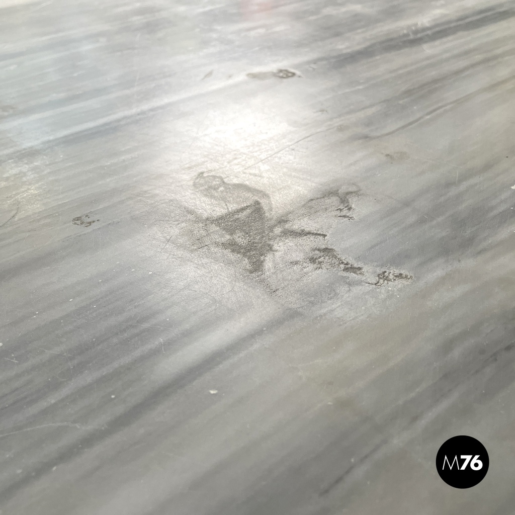 Italian antique console table in wood and marble with inlay decorations, 1840