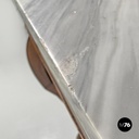 Italian antique console table in wood and marble with inlay decorations, 1840