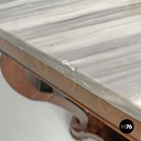 Italian antique console table in wood and marble with inlay decorations, 1840