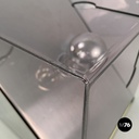 Italian modern metal and purple plexiglass table lamp by Iter Elettronica, 1970s