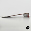 Italian mid-century modern cinema prices sign in golden and red plastic, 1960s