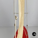 English mid-century modern red sailing boat model by Star Yacht Birkenhead 1960s