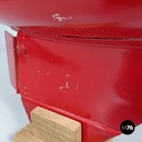 English mid-century modern red sailing boat model by Star Yacht Birkenhead 1960s