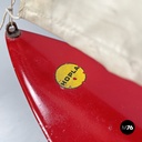 English mid-century modern red sailing boat model by Star Yacht Birkenhead 1960s