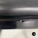 Austrian modern Black wood leather tub chairs by Josef Hoffmann Wittmann, 1980s