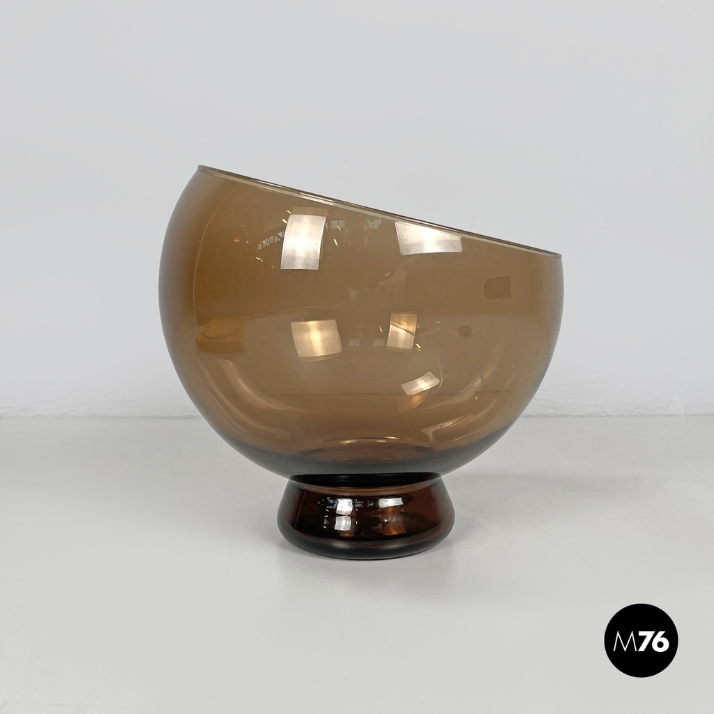 Finnish modern wood cutting board orange glass cloche Alvar Aalto Artek, 1970s