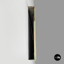 Italian mid-century modern pastel green metal sign with white lettering, 1960s