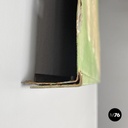 Italian mid-century modern pastel green metal sign with white lettering, 1960s