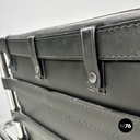 American modern black leather armchair MR40 Mies van der Rohe for Knoll, 1980s