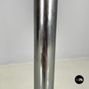 Lampada da terra in metallo e vetro opalino, 1970 ca.