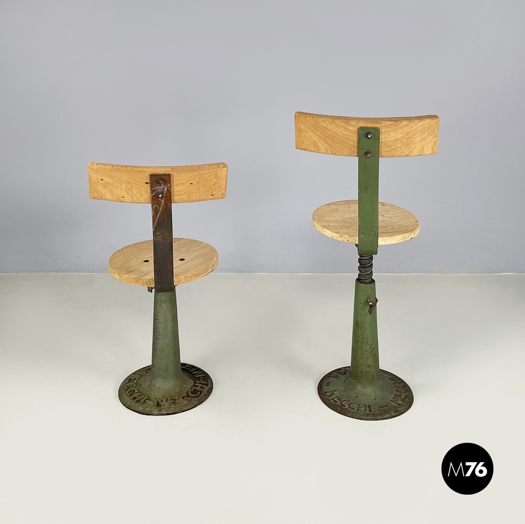 Sgabelli industriali di Necchi, 1920 ca.