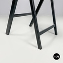 Italian mid-century modern black folding chair Tric Castiglioni BBB, 1960s