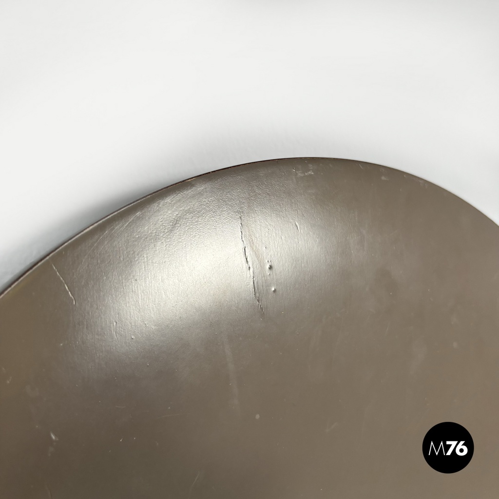 Italian mid-century modern brown folding chair Tric Castiglioni Bonacina, 1960s