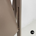 Italian mid-century modern brown folding chair Tric Castiglioni Bonacina, 1960s