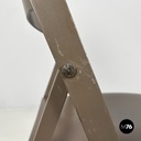 Italian mid-century modern brown folding chair Tric Castiglioni Bonacina, 1960s