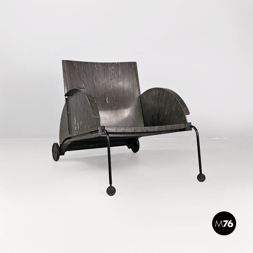 Lounge chair 4841 di Anna Castelli Ferrieri per Kartell, 1980 ca.
