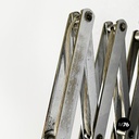 Italian mid-century modern Pantograph wall lamp in red metal, 1960s