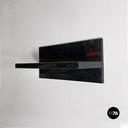 Italian modern black shiny plastic shelves by Marcello Siard for Kartell, 1970s
