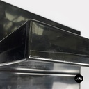 Italian modern black shiny plastic shelves by Marcello Siard for Kartell, 1970s