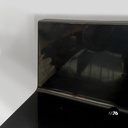 Italian modern black shiny plastic shelves by Marcello Siard for Kartell, 1970s