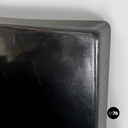 Italian modern black shiny plastic shelves by Marcello Siard for Kartell, 1970s