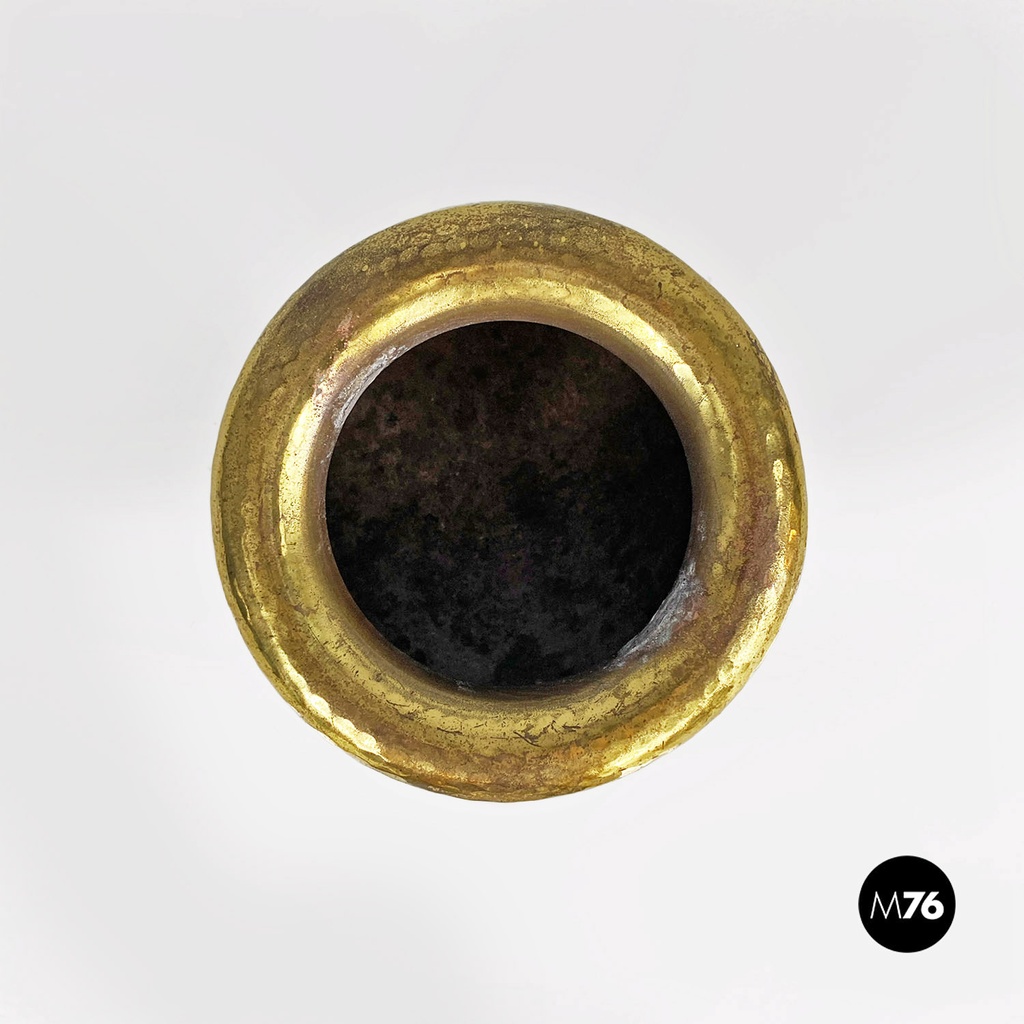 Vaso in ottone, 1970 ca.