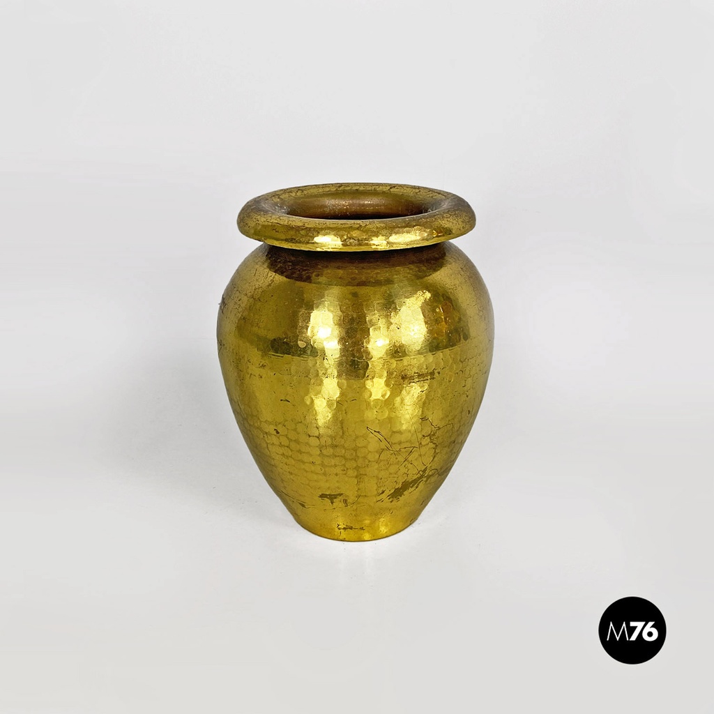 Vaso in ottone, 1970 ca.