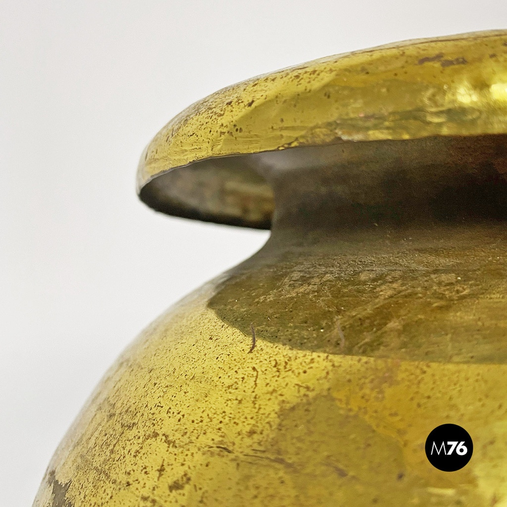 Vaso in ottone, 1970 ca.