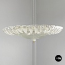 Lampadario di Barovier&Toso in vetro di Murano trasparente, 1940 ca.