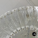 Lampadario di Barovier&Toso in vetro di Murano trasparente, 1940 ca.