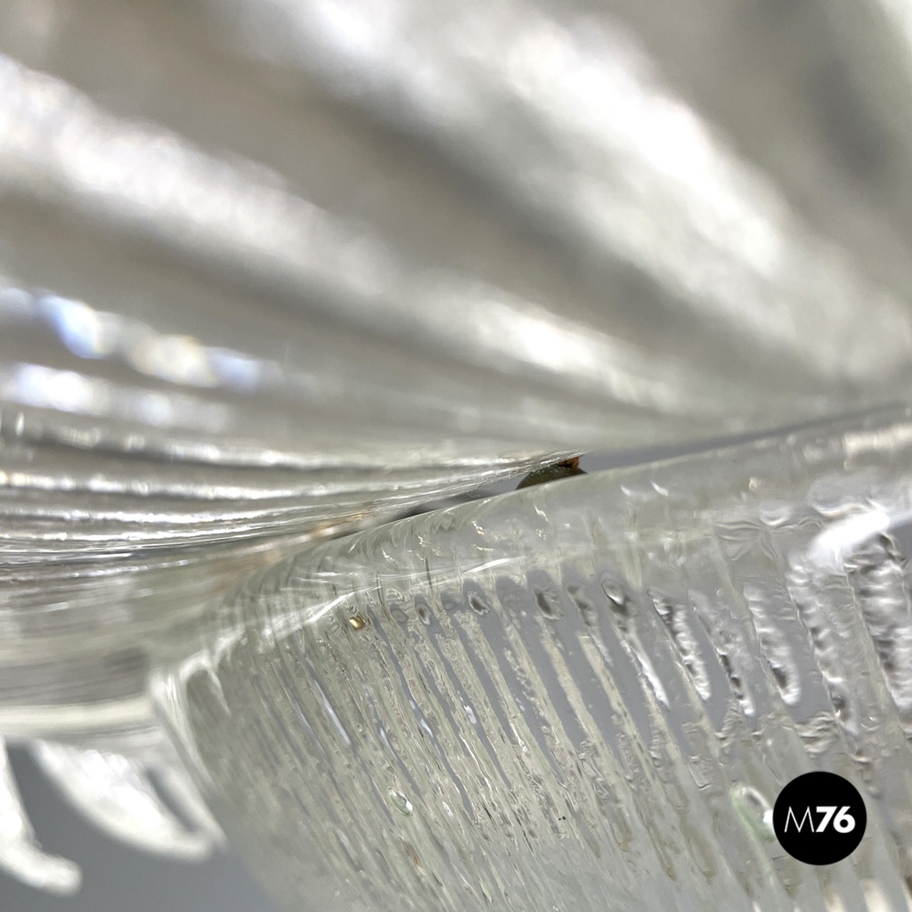 Lampadario di Barovier&Toso in vetro di Murano trasparente, 1940 ca.