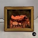 Scatola diorama con scena di celebrazione religiosa, 1950 ca.