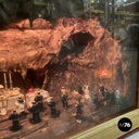 Scatola diorama con scena di celebrazione religiosa, 1950 ca.