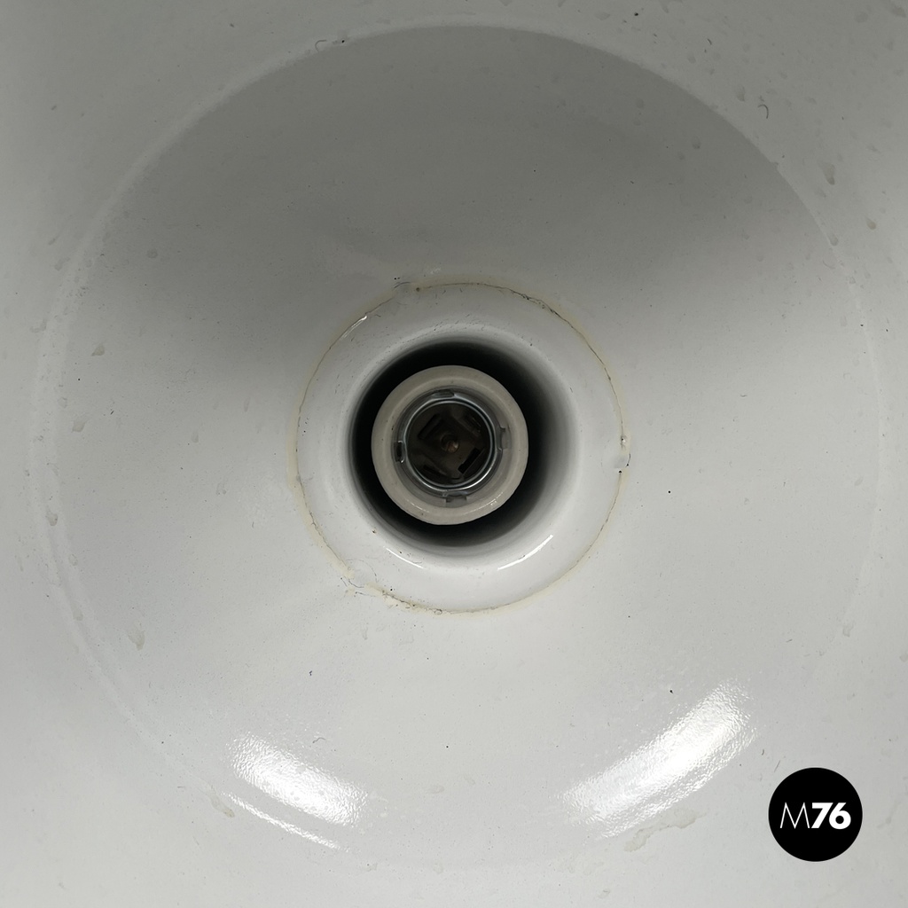 Italian mid-century modern pantograph wall lamps with white metal diffuser 1960s