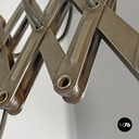 Italian mid-century modern pantograph wall lamps with white metal diffuser 1960s