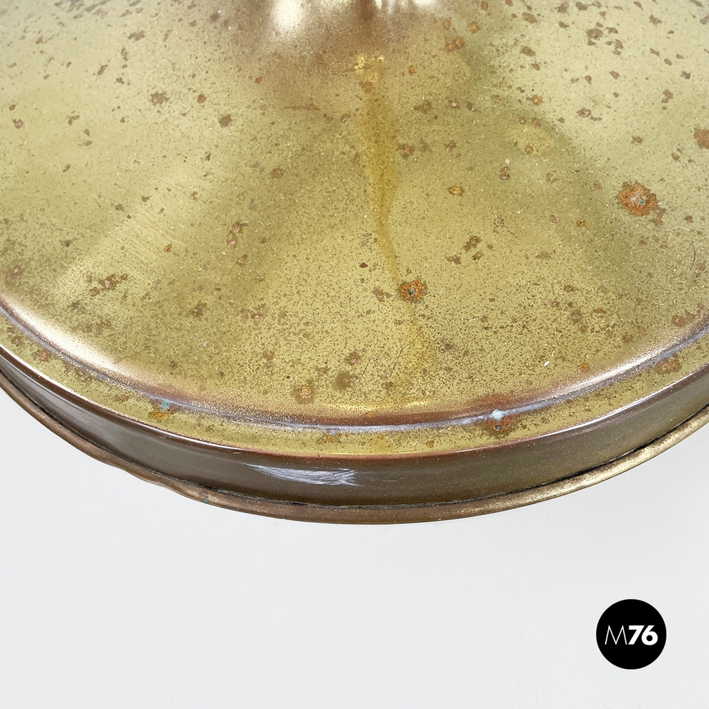 Lampada da terra in ottone, 1940 ca.