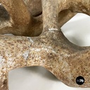 Italian modern concrete and glass coffee table Kamasutra by Claudio Trevi, 1970s