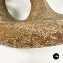 Italian modern concrete and glass coffee table Kamasutra by Claudio Trevi, 1970s